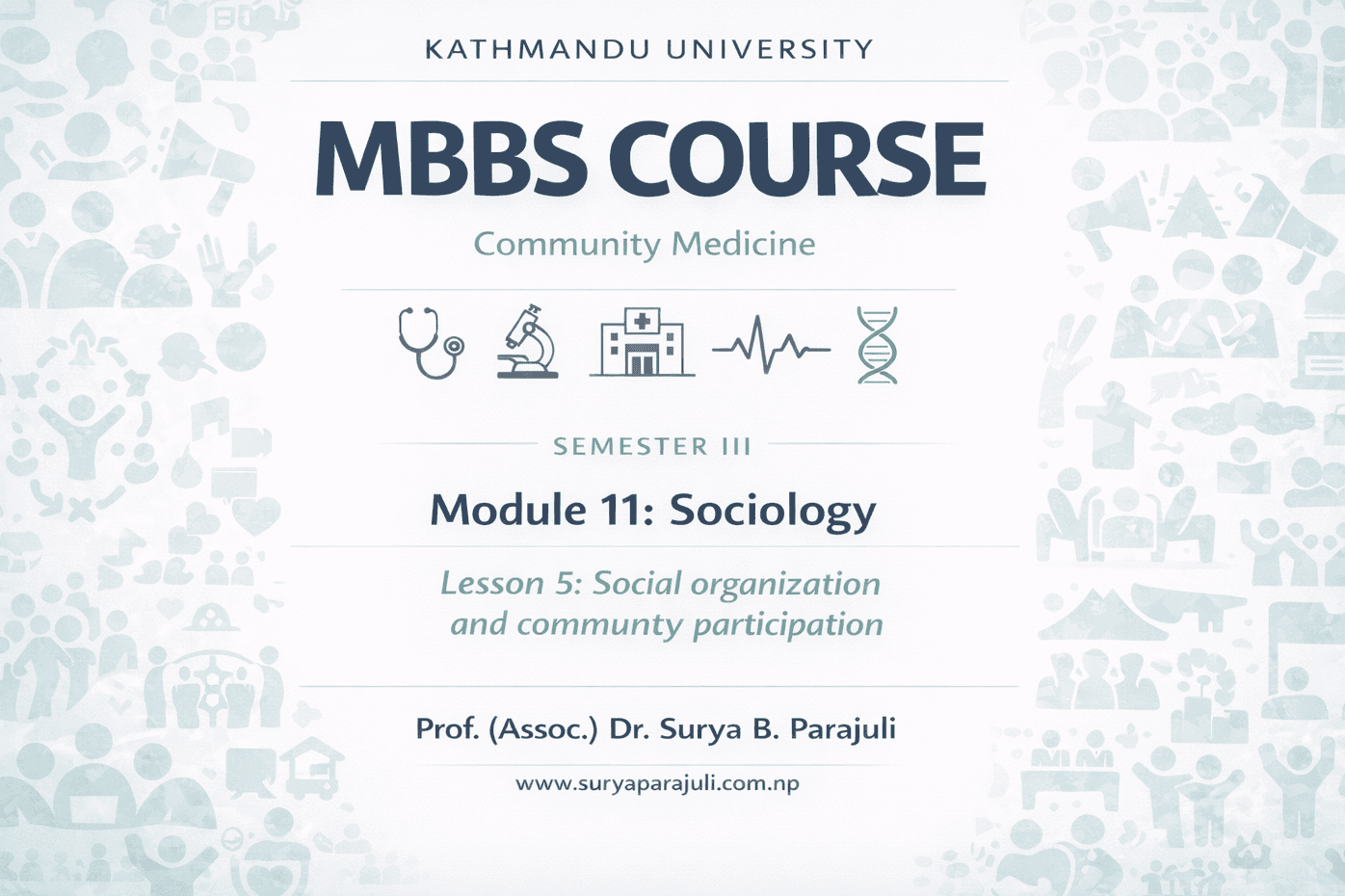 Social organization and community participation